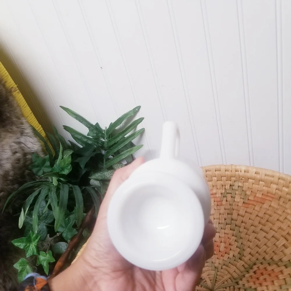 Vintage Milk Glass Disney Coffee Mug “Dennis”